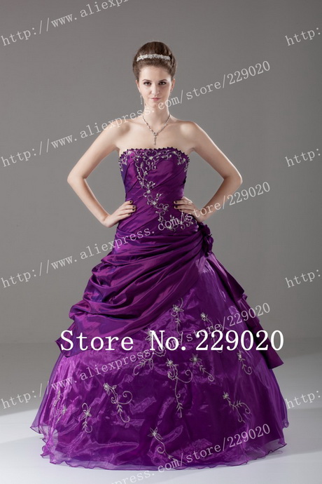 Vestidos de xv años color morado