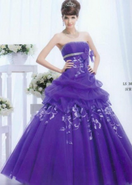 Vestidos de xv años morado