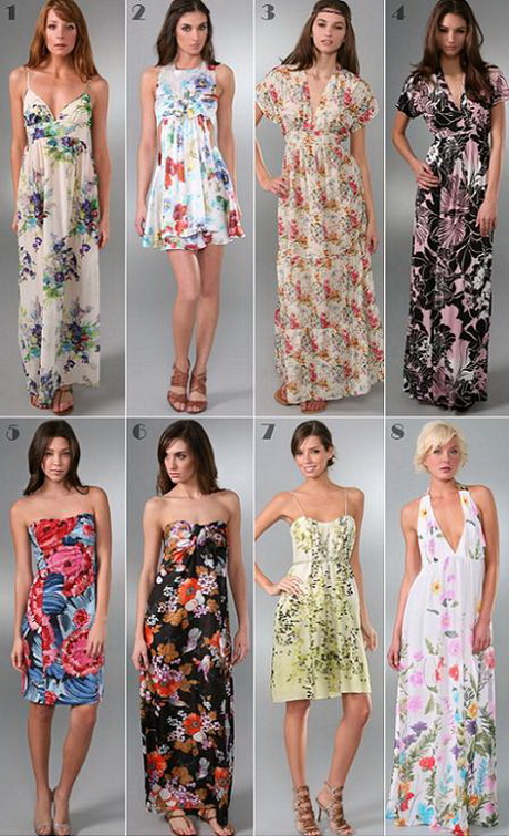 Vestidos estampados de moda