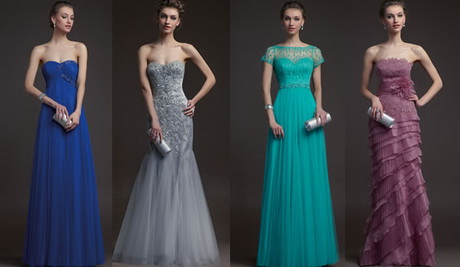 Vestidos para fiestas largos 2014