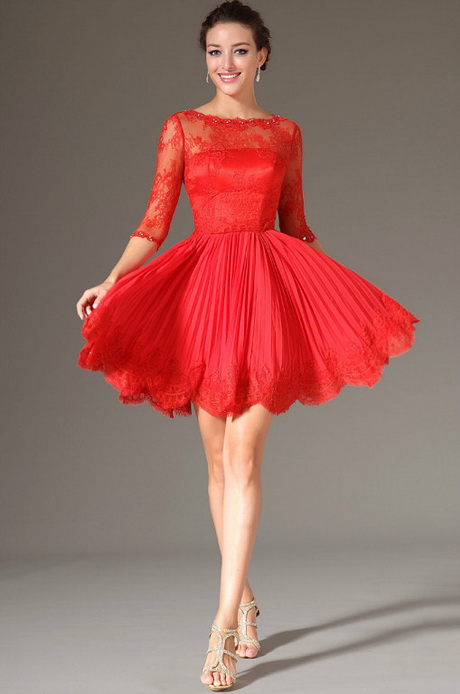 Vestidos rojos cortos 2014