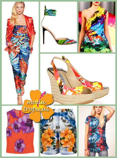 Vestidos tropicales para fiestas