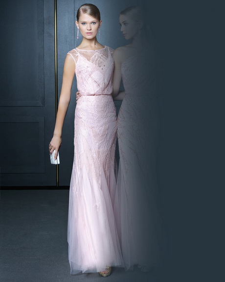 Vestidos de noche rosa clara 2016