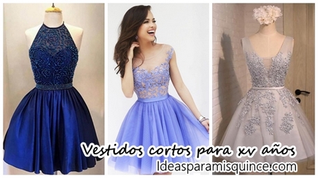 Vestidos cortos para quinceañeras 2019