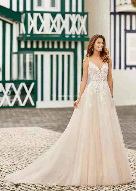 Vestidos novia rosa clara 2022