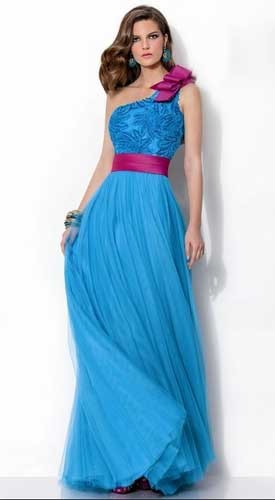 Azul turquesa vestido