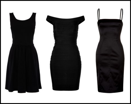 Combinar vestido negro corto
