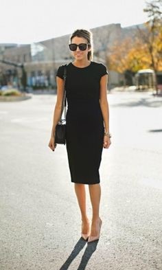 Outfit vestido negro