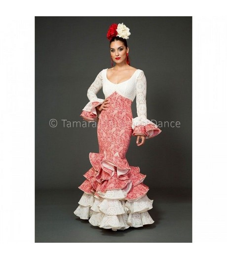 Trajes de flamenca rojos 2017