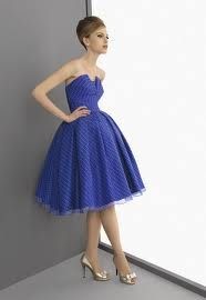 Vestido cocktail azul