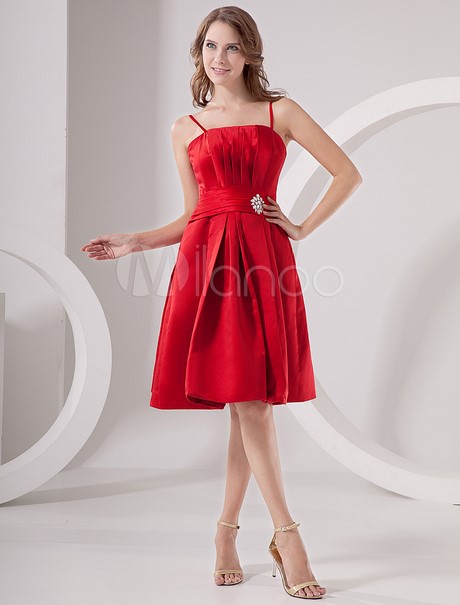 Vestido cocktail rojo