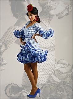 Vestido flamenca corto