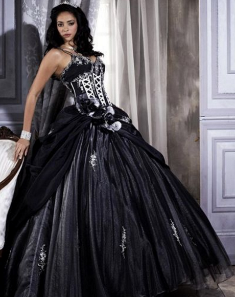 Vestido novia negro