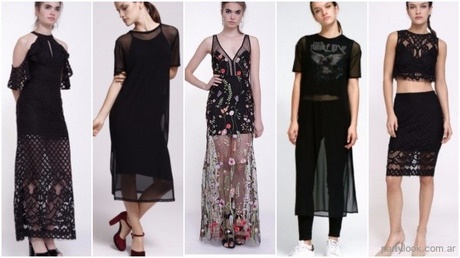 Modas de vestidos de noche 2018