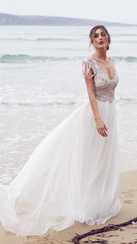Vestidos de novia de playa 2018