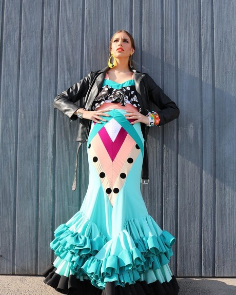 Colores de moda en trajes de flamenca 2019