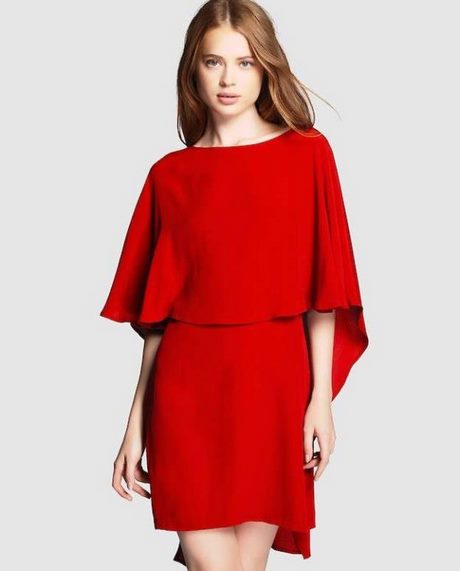 Vestido rojo coctel 2019