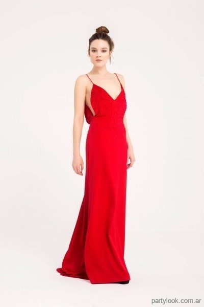 Vestido rojo fiesta 2019