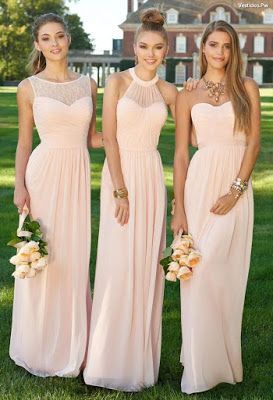 Vestidos de damas de novia 2019