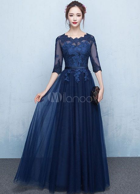 Vestidos de encaje de noche 2019