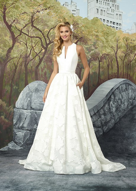 Vestidos novia sencillos 2019