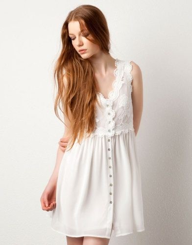 Vestido vintage blanco