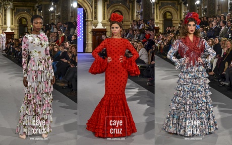 Diseños de trajes de flamenca 2018