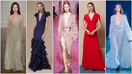 Moda en vestidos de fiesta 2018