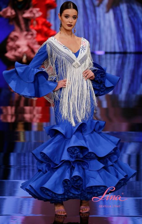 Trajes de flamenca lina 2021