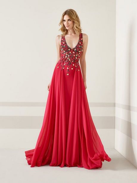 Vestido rojo cocktail 2021