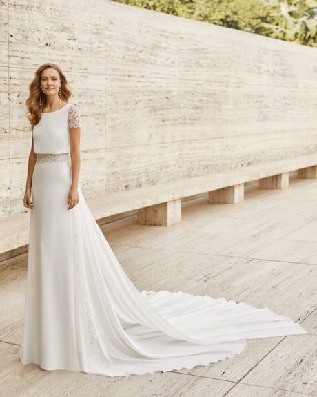 Vestidos de novia 2021 sencillos y elegantes