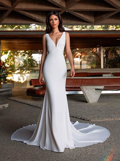 Vestidos de novias 2021 sencillos