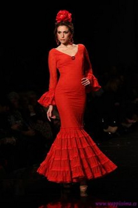 Trajes de flamenca rojos 2016