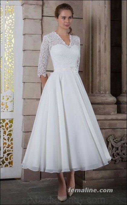 Vestido novia corto 2020