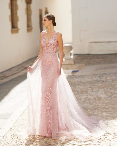 Vestidos de coctel rosa clara 2022