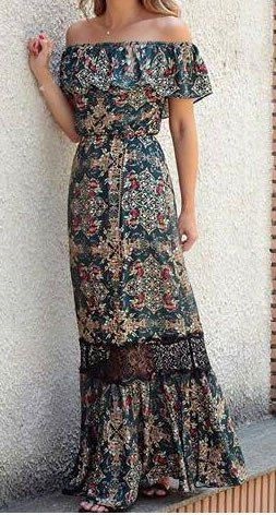 Vestidos largos 2017 casuales