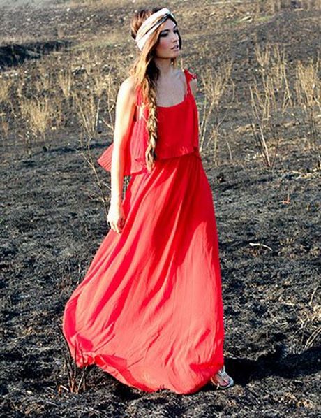 Maxi vestido rojo