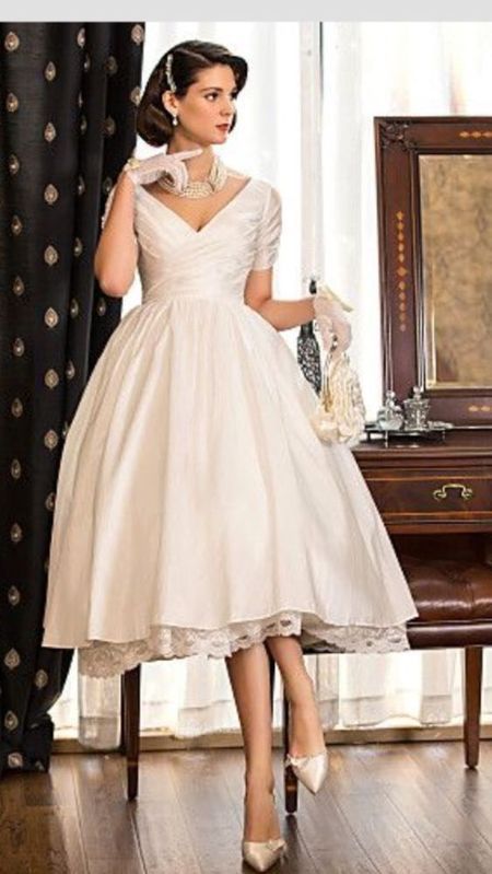 Vestido novia vintage corto