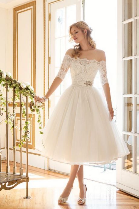 Vestidos de novia cortos estilo vintage