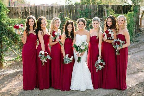 Colores de vestidos de damas para boda