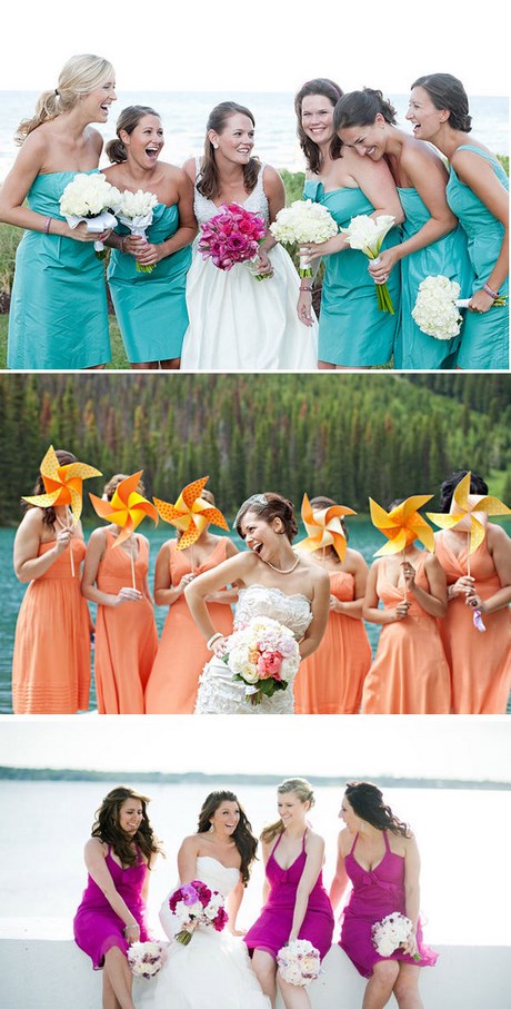 Colores para damas de boda