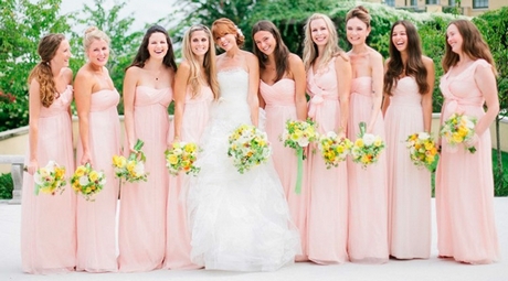 Modelos de vestidos de damas de honor para bodas