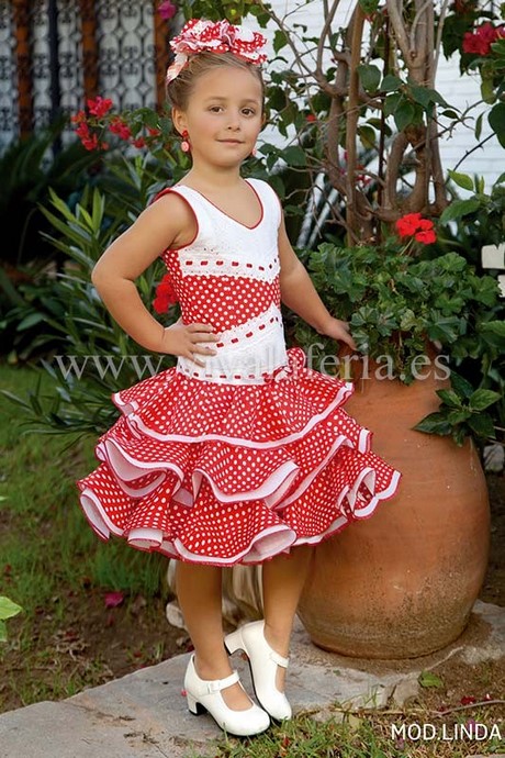 Trajes de flamenca para niñas 2019