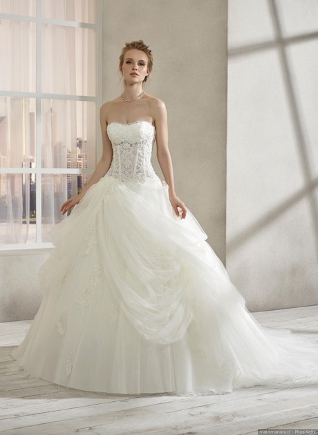 Vestido de novia corte princesa 2019