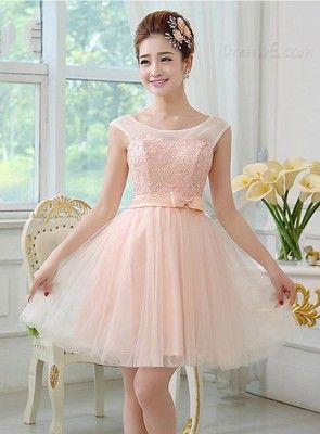 Vestidos para damas de honor cortos de 15 años