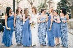 Vestidos para damas de honor en azul