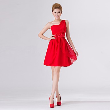 Vestidos rojos cortos para damas de honor