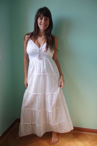 Vestido blanco playa