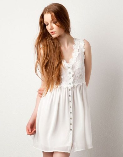 Vestido blanco vintage