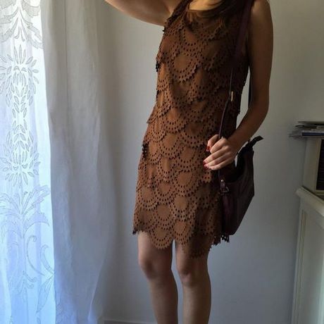 Vestido ante marron